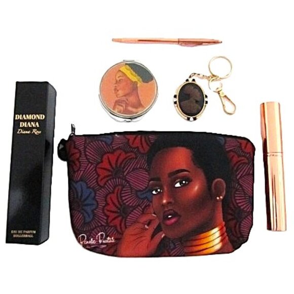 Makeup Bag Box Gift Set with Diamond Diana Ross NEW - Picture 2 of 5